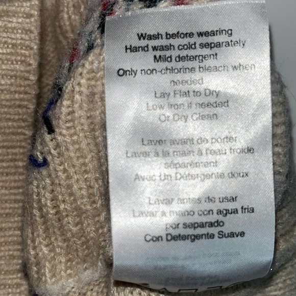 Motherhood Maternity Fuzzy Llama Sweater Women's size Small Beige - Picture 14 of 15